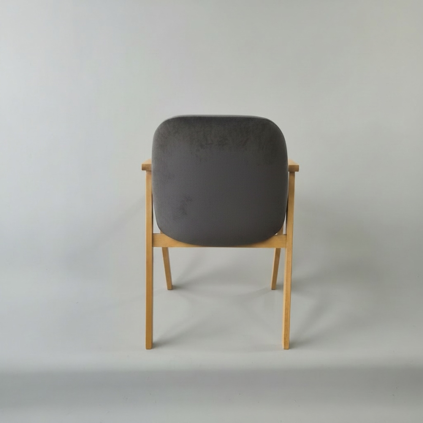 Dining chair GARDA oak/grey