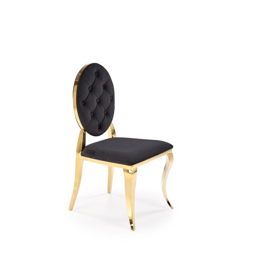 Dining Chair GOLDI 1 pc Black/Gold