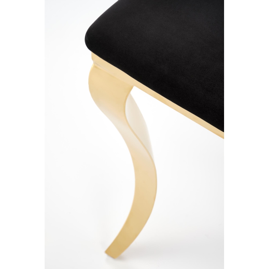 Dining Chair GOLDI 1 pc Black/Gold