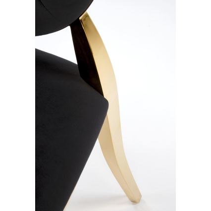 Dining Chair GOLDI 1 pc Black/Gold
