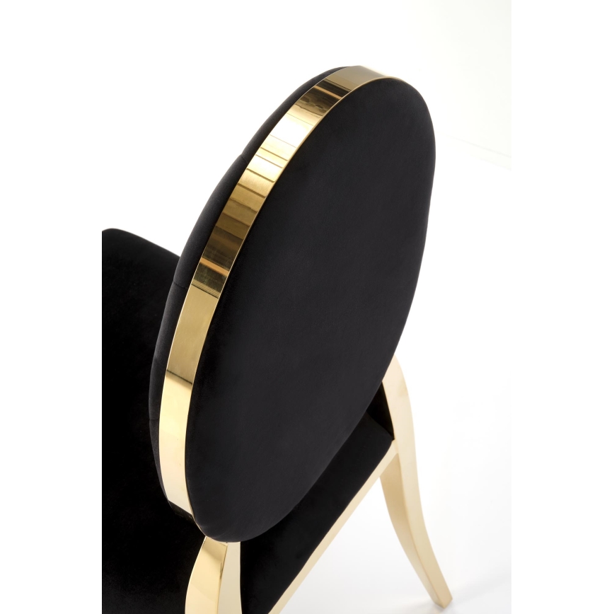 Dining Chair GOLDI 1 pc Black/Gold