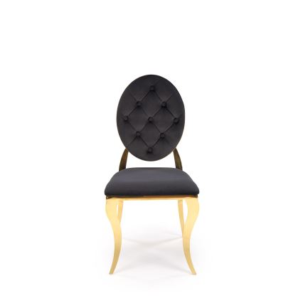 Dining Chair GOLDI 1 pc Black/Gold