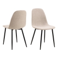 Dining chair KAIA 1 pc beige