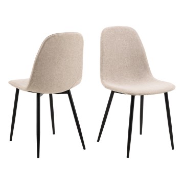 Dining chair KAIA 1 pc beige