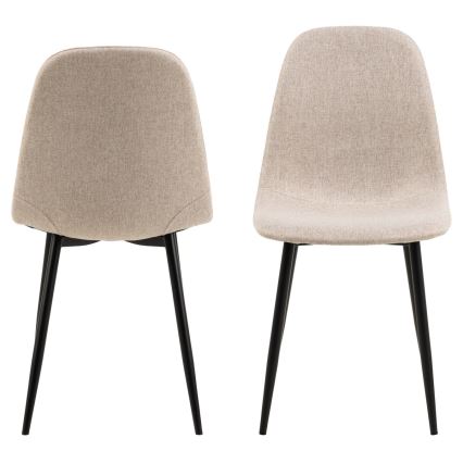 Dining chair KAIA 1 pc beige