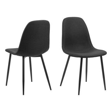 Dining chair KAIA 1 pc black