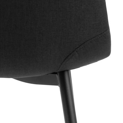 Dining chair KAIA 1 pc black