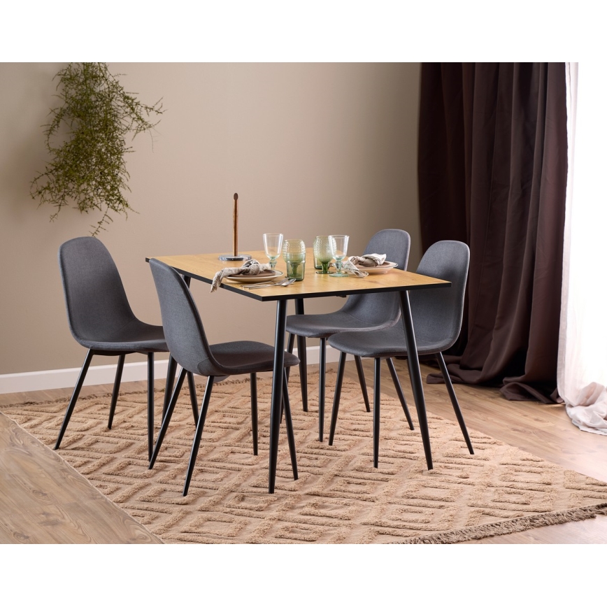 Dining chair KAIA 1 pc dark grey