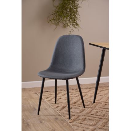 Dining chair KAIA 1 pc dark grey