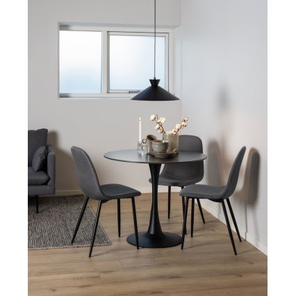 Dining chair KAIA 1 pc dark grey
