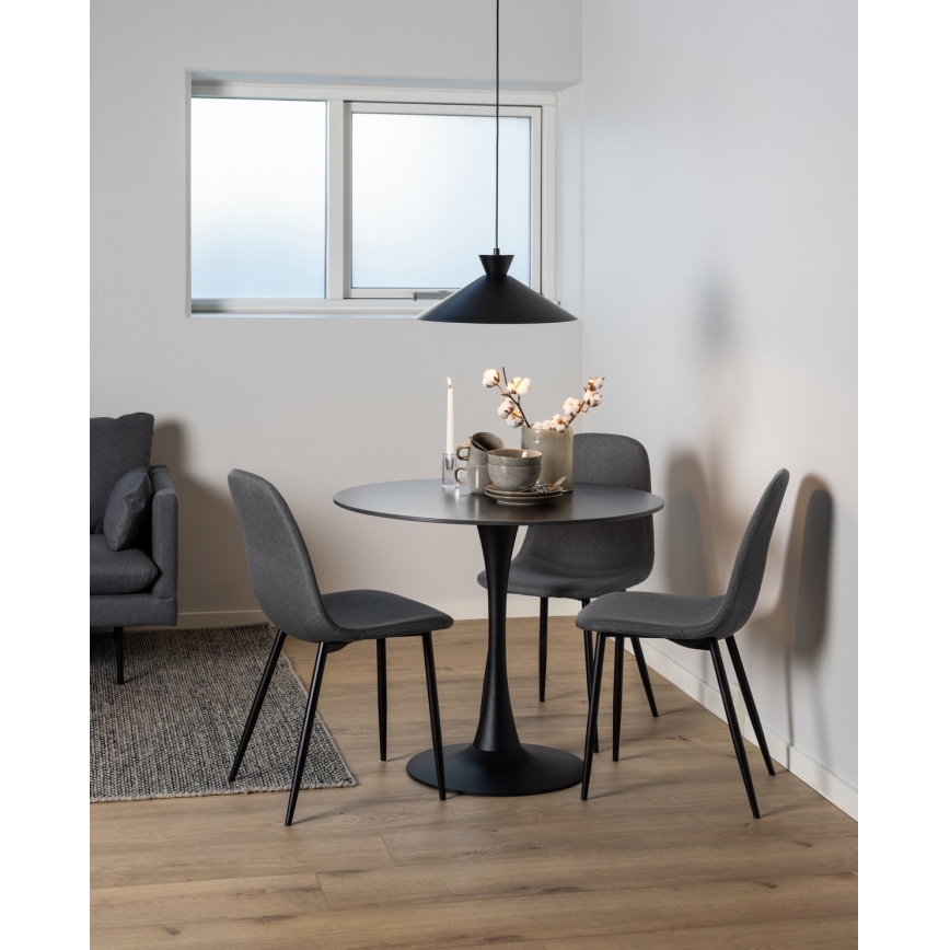 Dining chair KAIA 1 pc dark grey