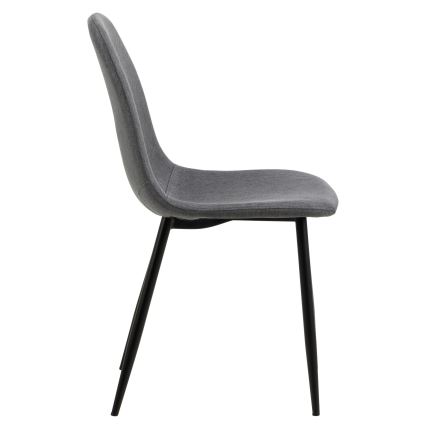 Dining chair KAIA 1 pc dark grey