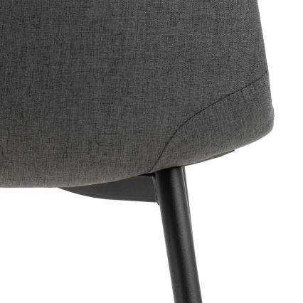Dining chair KAIA 1 pc dark grey