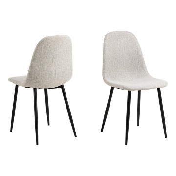 Dining chair KAIA 1 pc light grey