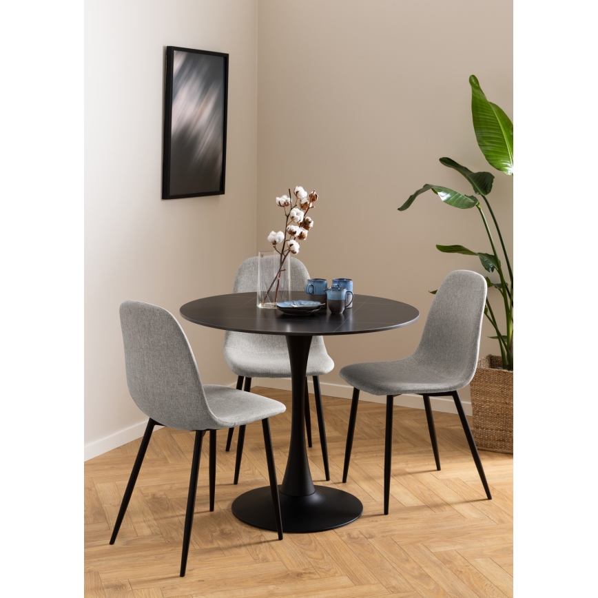 Dining chair KAIA 1 pc light grey