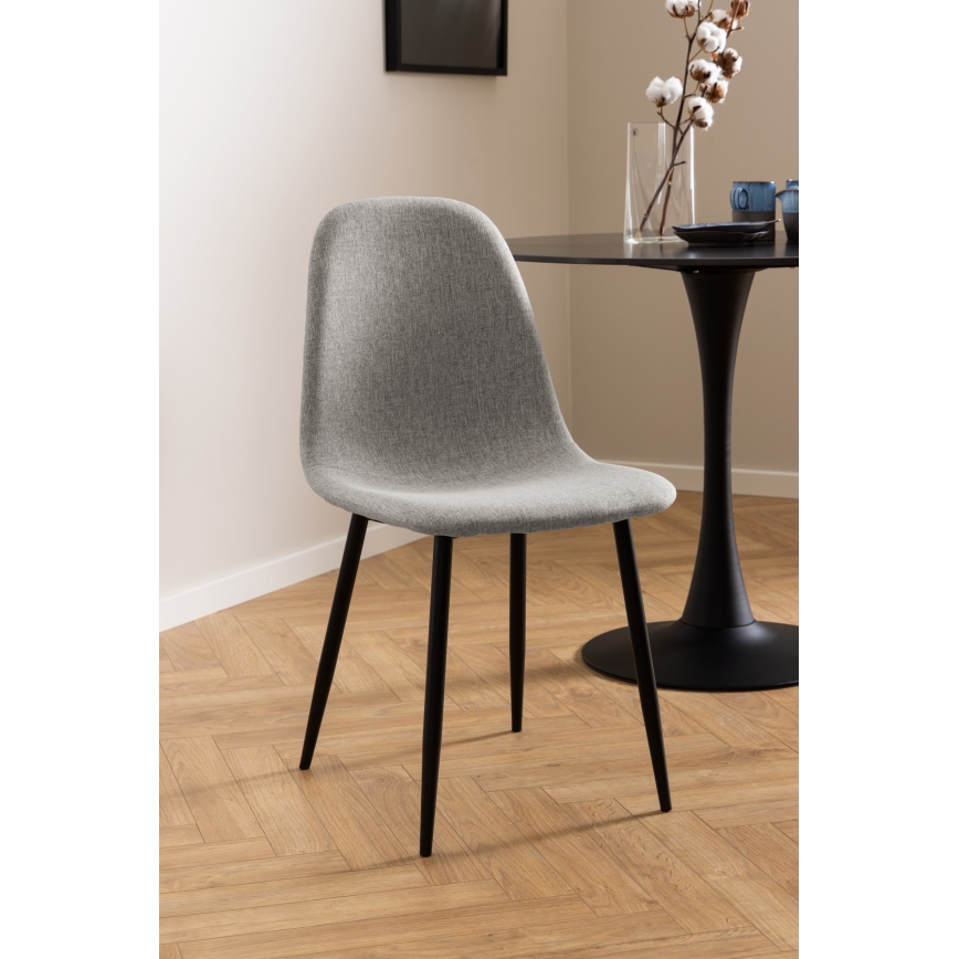 Dining chair KAIA 1 pc light grey