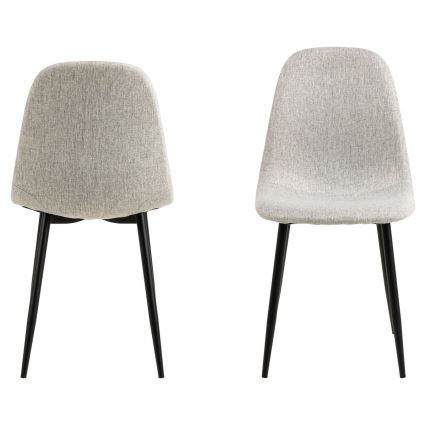 Dining chair KAIA 1 pc light grey