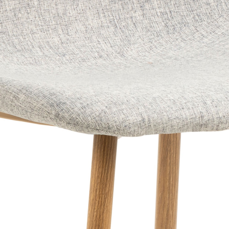 Dining chair KAIA 1 pc light grey/oak