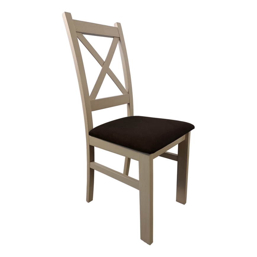 Dining chair NATE oak sonoma/dark brown