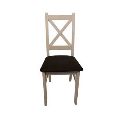 Dining chair NATE oak sonoma/dark brown