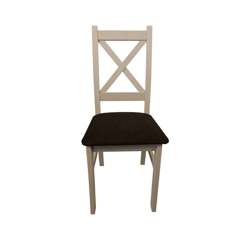 Dining chair NATE oak sonoma/dark brown