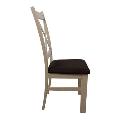 Dining chair NATE oak sonoma/dark brown
