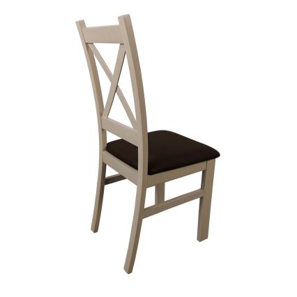 Dining chair NATE oak sonoma/dark brown