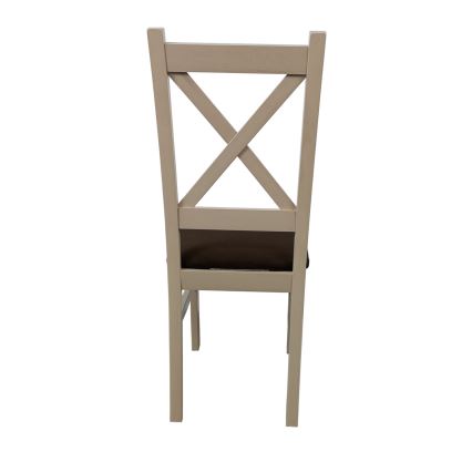 Dining chair NATE oak sonoma/dark brown