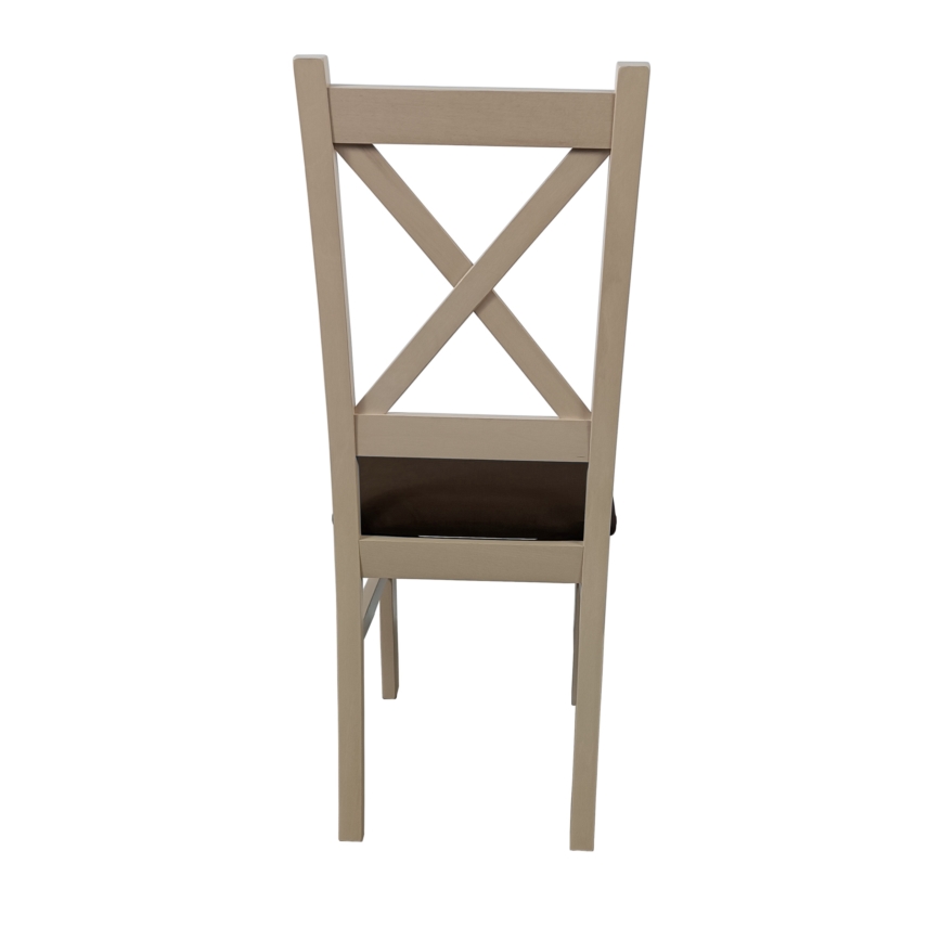 Dining chair NATE oak sonoma/dark brown