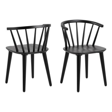 Dining chair RUBY 1 pc black
