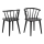 Dining chair RUBY 1 pc black