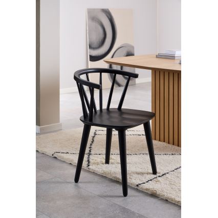 Dining chair RUBY 1 pc black