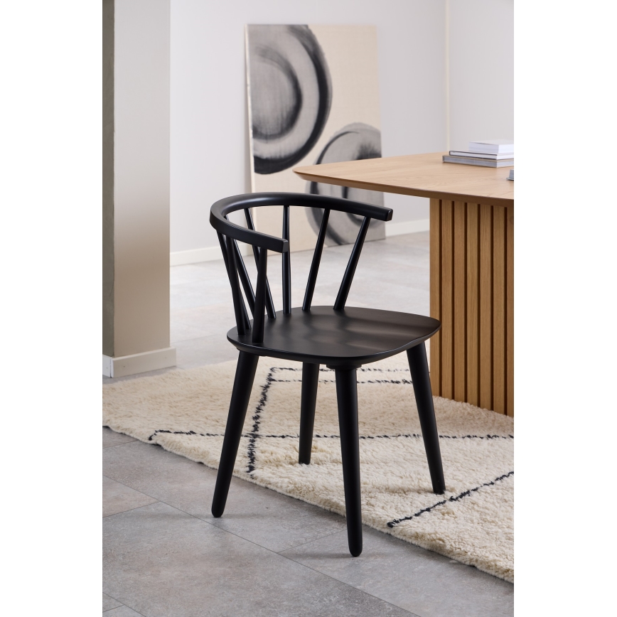 Dining chair RUBY 1 pc black