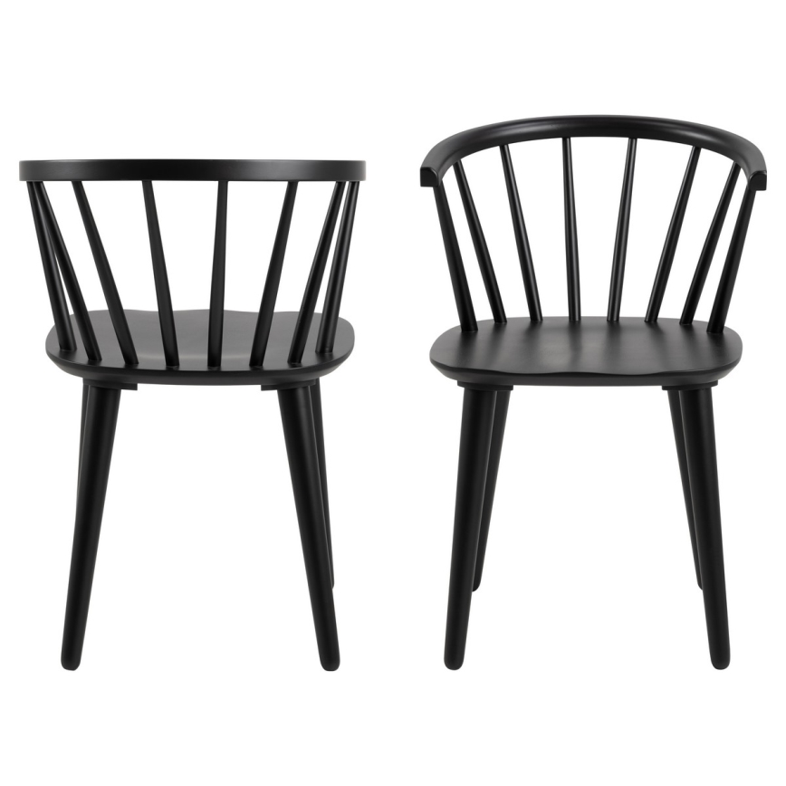 Dining chair RUBY 1 pc black
