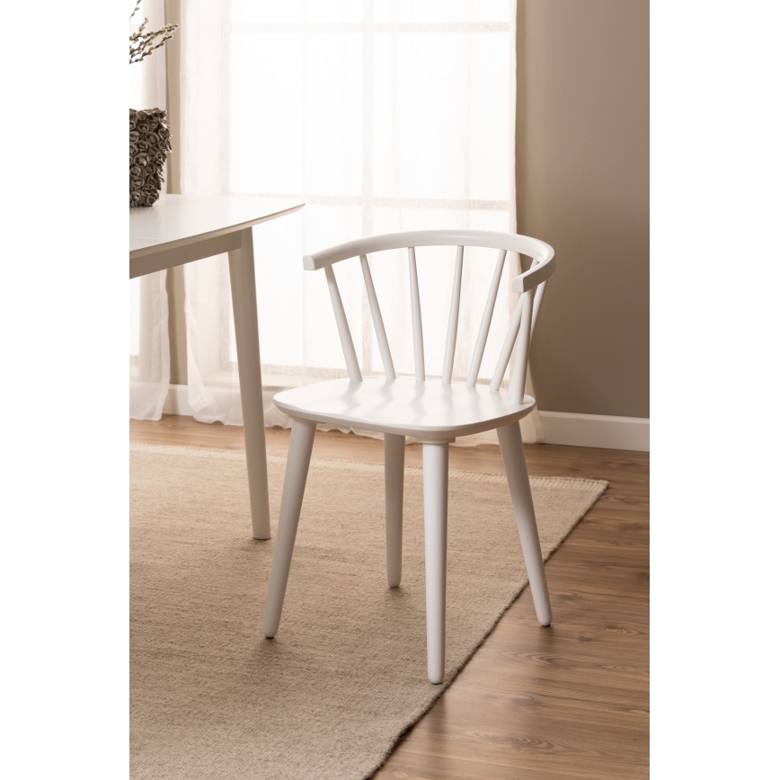 Dining chair RUBY 1 pc white