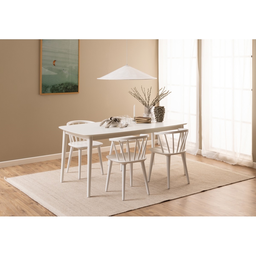 Dining chair RUBY 1 pc white
