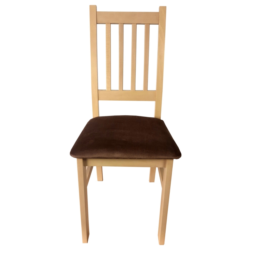 Dining chair SIMON beech/dark brown