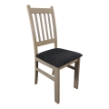 Dining chair SIMON beech/dark grey