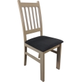 Dining chair SIMON beech/dark grey