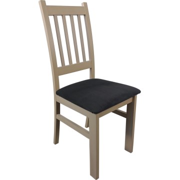 Dining chair SIMON beech/dark grey