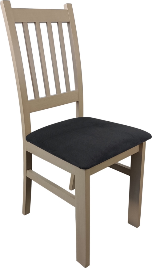 Dining chair SIMON beech/dark grey
