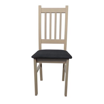 Dining chair SIMON beech/dark grey