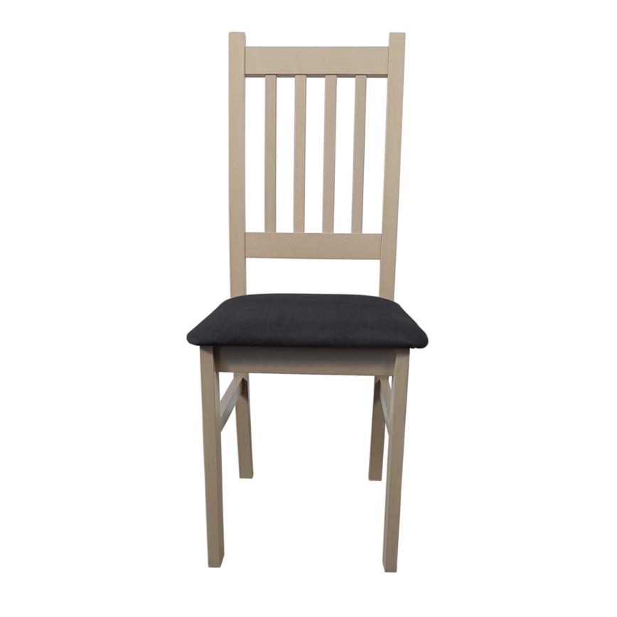 Dining chair SIMON beech/dark grey