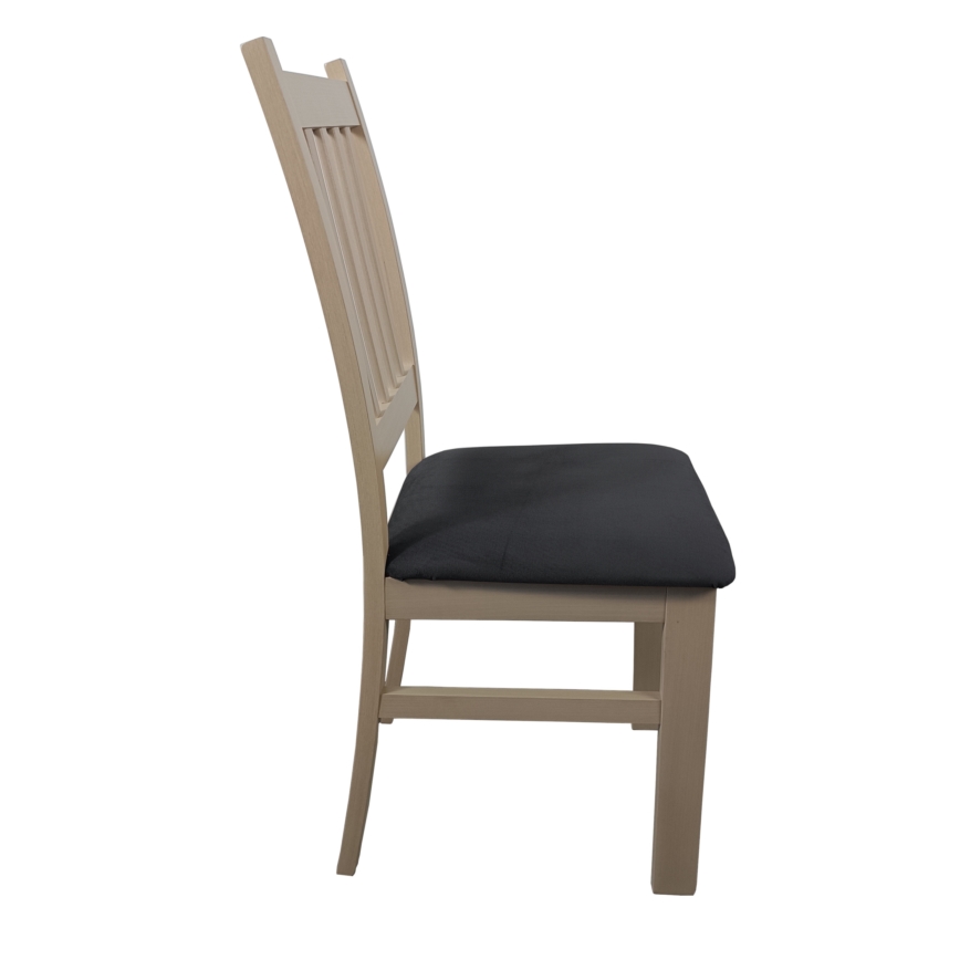 Dining chair SIMON beech/dark grey