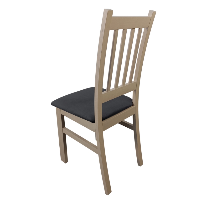 Dining chair SIMON beech/dark grey