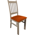 Dining chair SIMON beech/orange