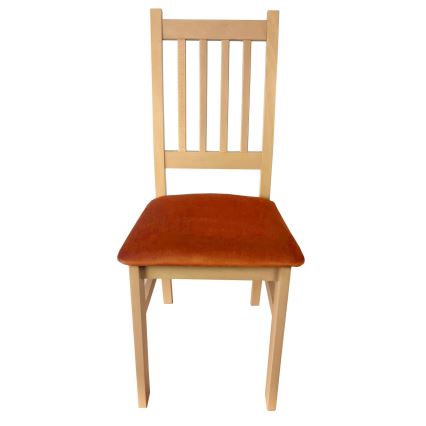 Dining chair SIMON beech/orange
