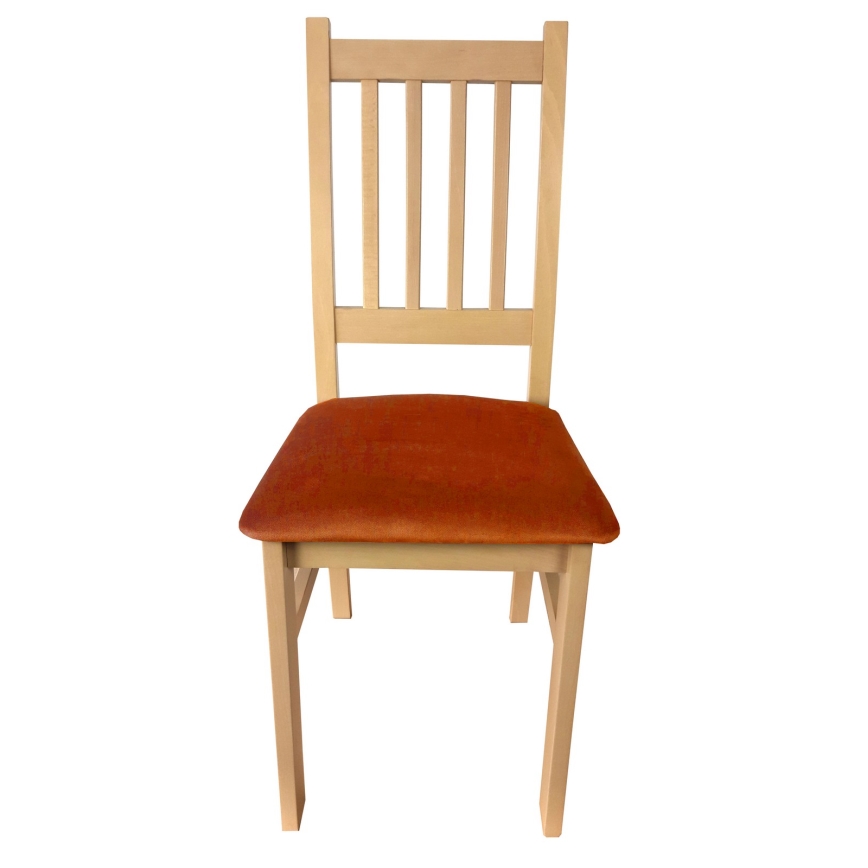 Dining chair SIMON beech/orange