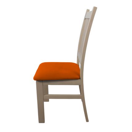 Dining chair SIMON beech/orange