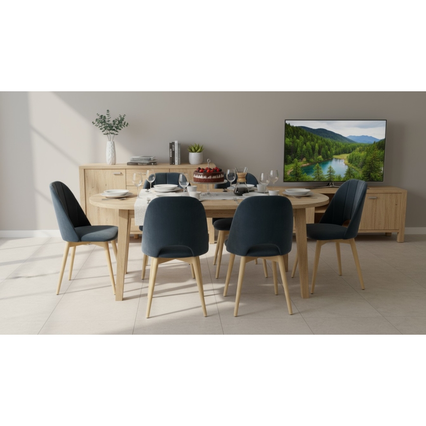 Dining chair THEO dark grey